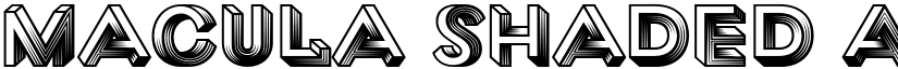 Macula Shaded font