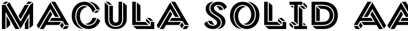 Macula Solid font
