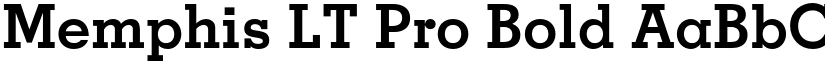 Memphis LT Pro Bold font