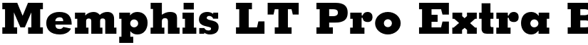 Memphis LT Pro Extra Bold font