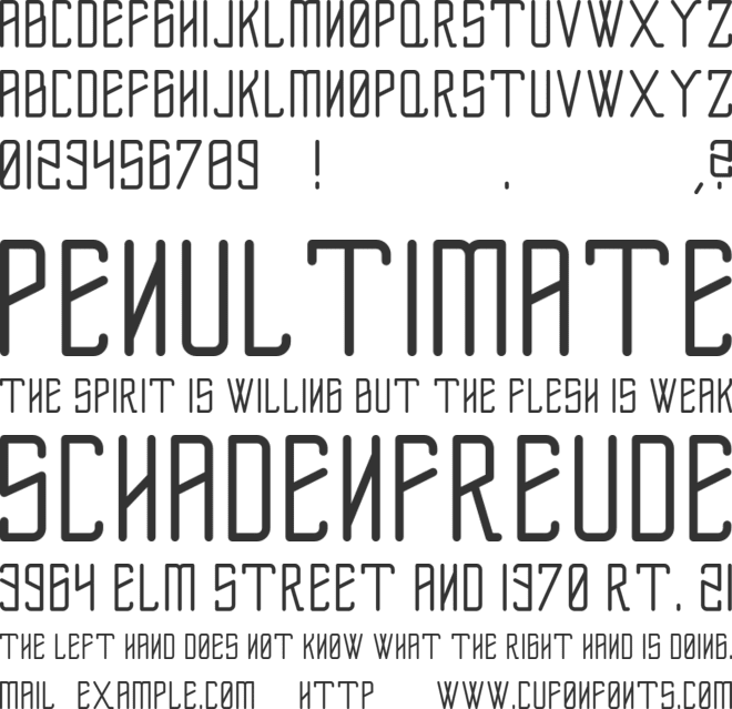 Flexus font preview