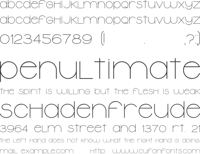 Typolino font preview