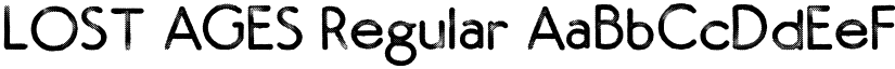 LOST AGES Regular font