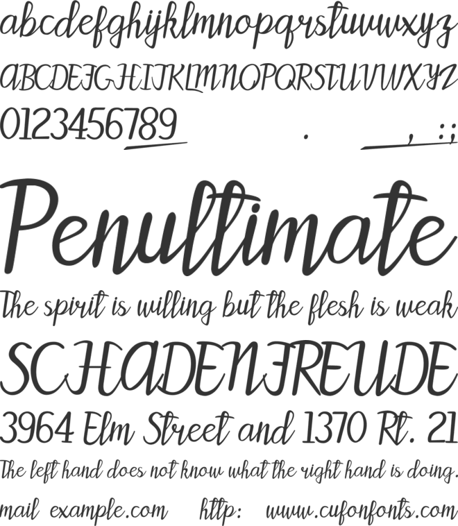 Patty LaBelle font preview