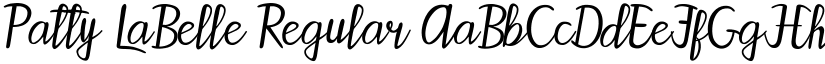 Patty LaBelle Regular font