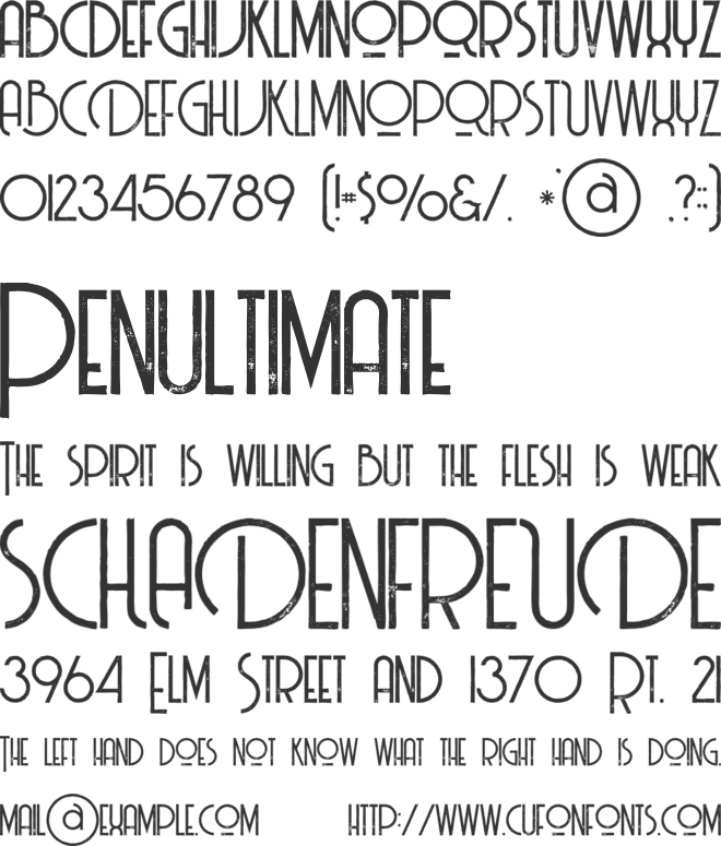 Billionaire Medium Grunge font preview