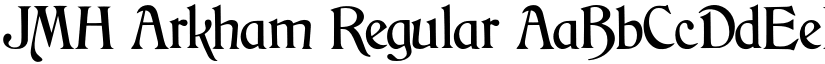JMH Arkham Regular font