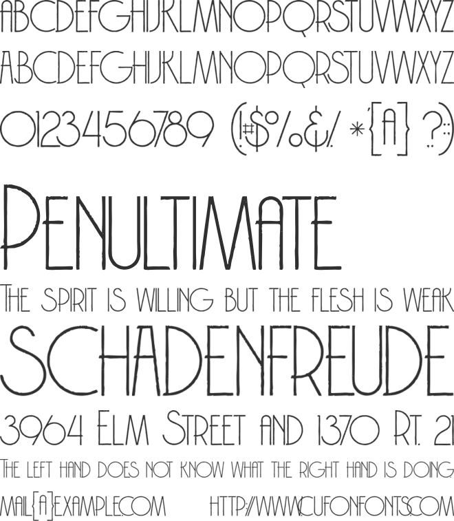 Brodo  Grunge font preview