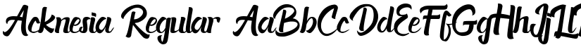 Acknesia font download