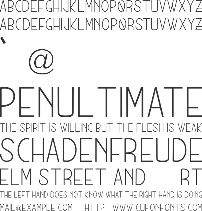MUNICH font preview