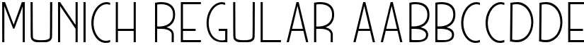 MUNICH Regular font