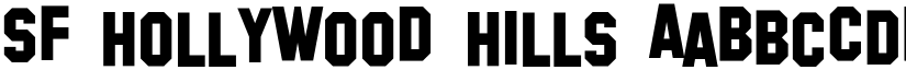 SF Hollywood Hills font