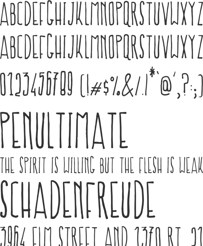 Prokopis font preview