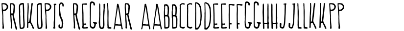Prokopis Regular font