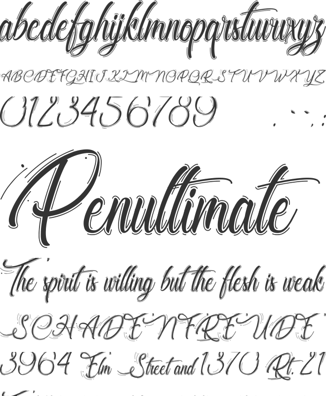 Chocolatine du Dimanche font preview