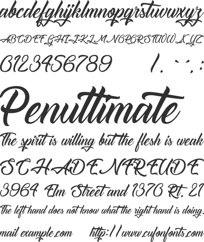 The Blacksmith font preview