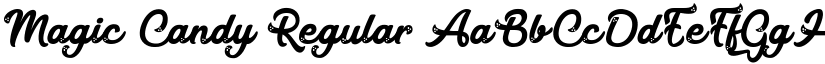 Magic Candy Regular font