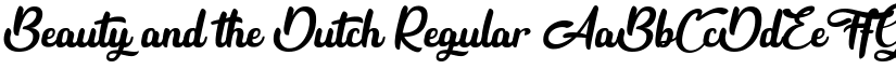 Beauty and the Dutch Regular font