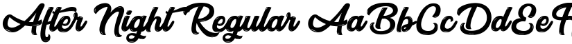 After Night Regular font