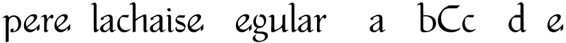 pere_lachaise Regular font