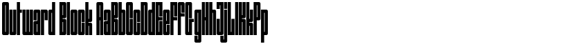Outward Block font