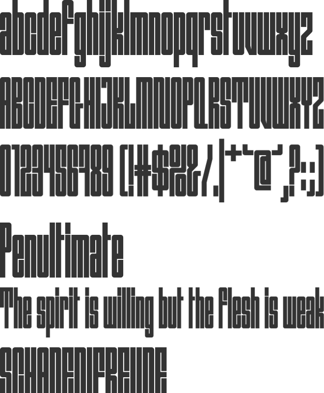 Outward font preview