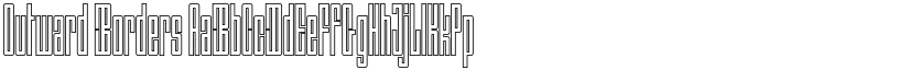 Outward Borders font