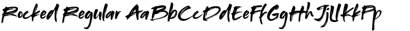 Rocked Regular font
