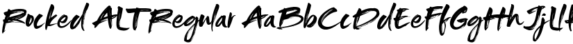 Rocked ALT Regular font