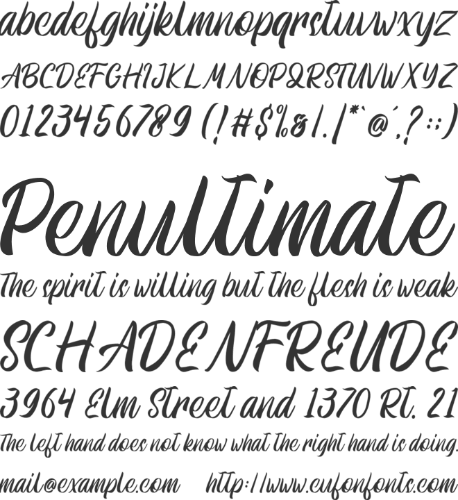 Athenic font preview