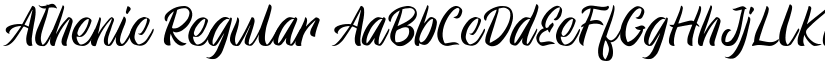 Athenic Regular font