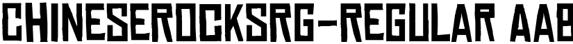 ChineseRocksRg-Regular font