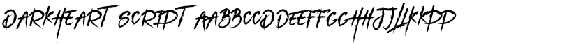 DarkHeart Script font