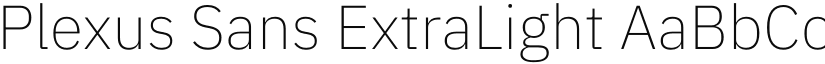 Plexus Sans ExtraLight font