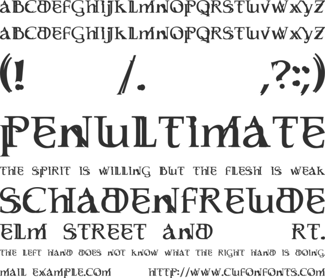Serifsy font preview