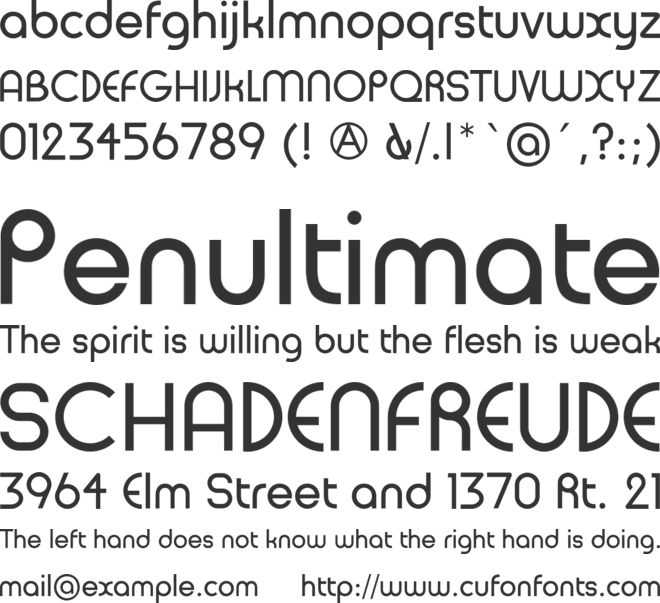 Radis Sans font preview