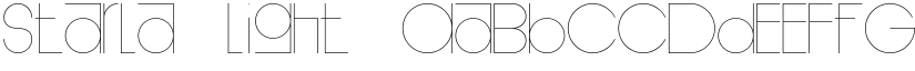 Starla Light font