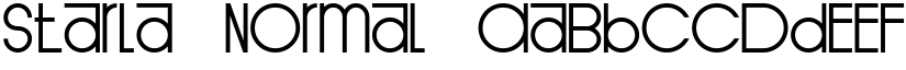 Starla Normal font