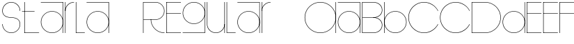 Starla Regular (Variable) font