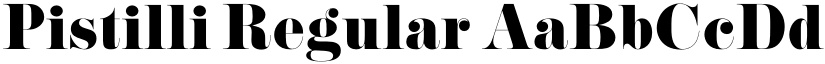 Pistilli Regular font