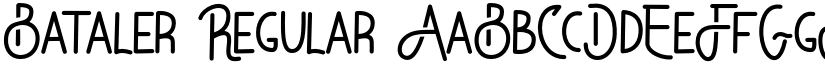 Bataler Regular font