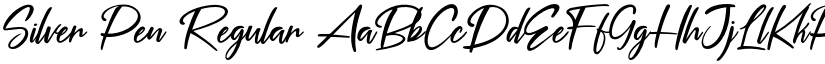 Silver Pen Regular font