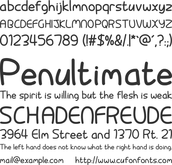 Pixabubble font preview