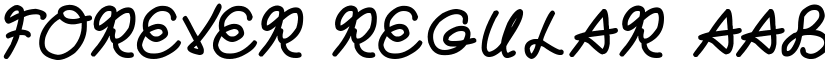 Forever Regular font