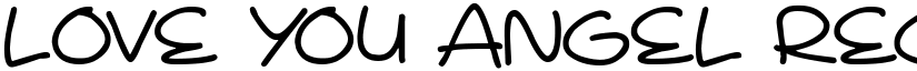 Love You Angel Regular font