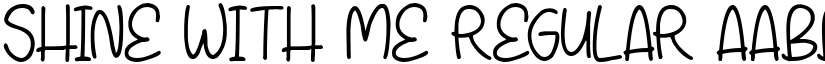 Shine With Me font download