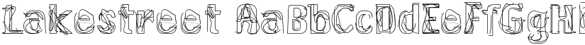Lakestreet font