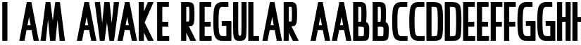 I Am Awake Regular font