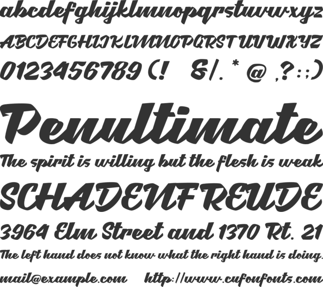 Brotha Script font preview