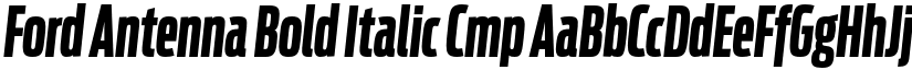 Ford Antenna Bold Italic Cmp font